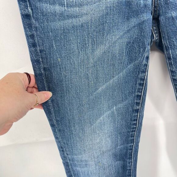 J Crew Womens Broken In Boyfriend Jeans 5 Pocket Medium Wash Denim Blue Size 26 - Picture 8 of 12